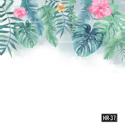 Tranh dán tường Hoa lá65 - Tranh tường chất lượng cao
